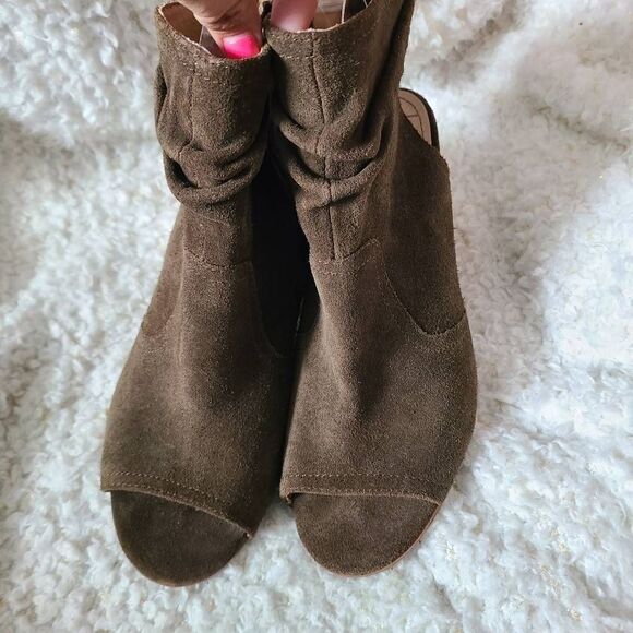 Latigo Arma Open Toe Leather Booties sz 9 - Picture 2 of 9